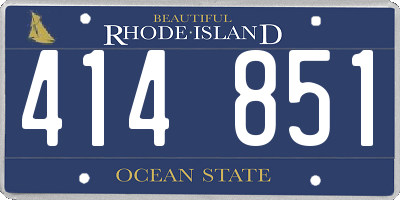 RI license plate 414851