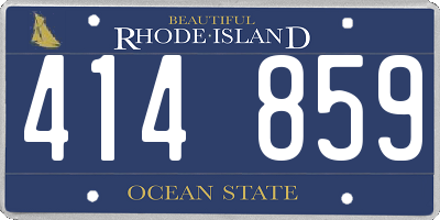 RI license plate 414859
