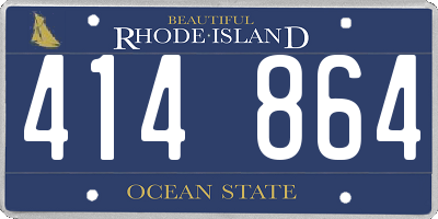 RI license plate 414864