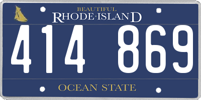 RI license plate 414869