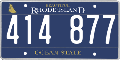RI license plate 414877