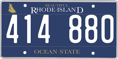 RI license plate 414880