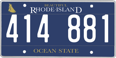 RI license plate 414881