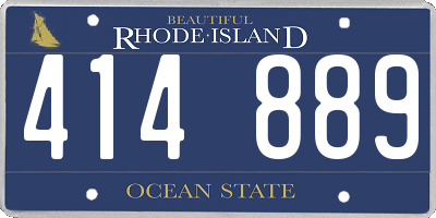 RI license plate 414889