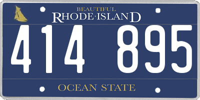 RI license plate 414895