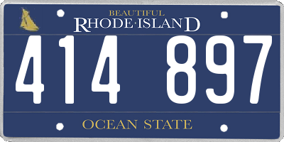 RI license plate 414897