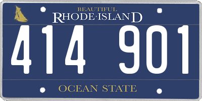 RI license plate 414901