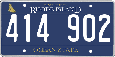 RI license plate 414902