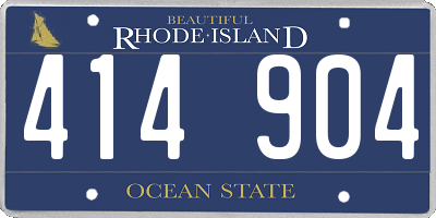 RI license plate 414904