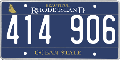 RI license plate 414906