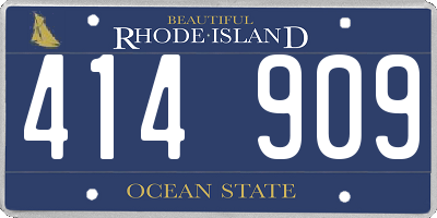 RI license plate 414909