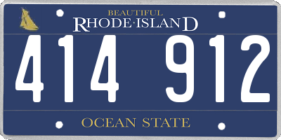 RI license plate 414912