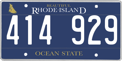 RI license plate 414929