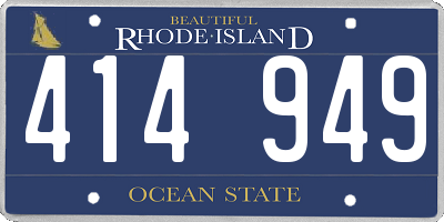 RI license plate 414949