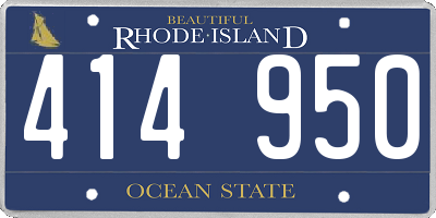 RI license plate 414950