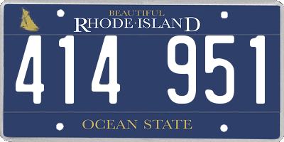 RI license plate 414951