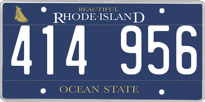 RI license plate 414956