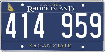 RI license plate 414959