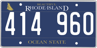 RI license plate 414960