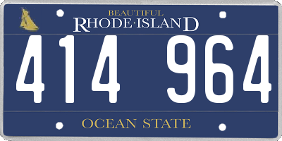RI license plate 414964