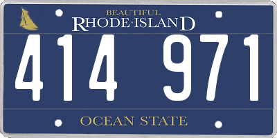 RI license plate 414971