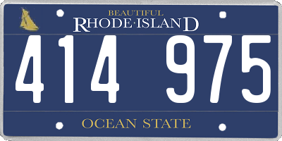 RI license plate 414975