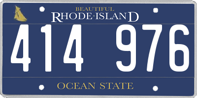 RI license plate 414976