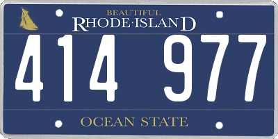 RI license plate 414977