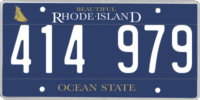 RI license plate 414979