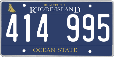 RI license plate 414995