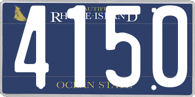 RI license plate 4150