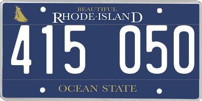 RI license plate 415050