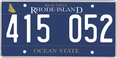 RI license plate 415052