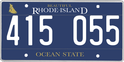RI license plate 415055