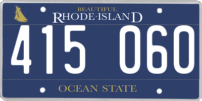 RI license plate 415060