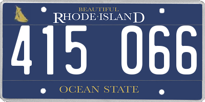 RI license plate 415066