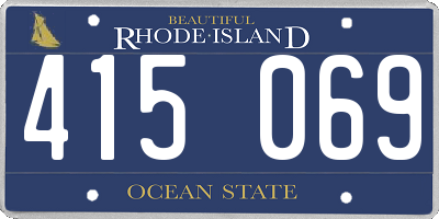 RI license plate 415069