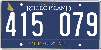 RI license plate 415079