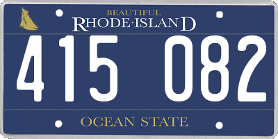 RI license plate 415082