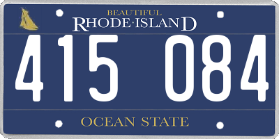 RI license plate 415084