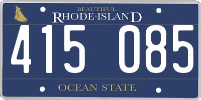RI license plate 415085
