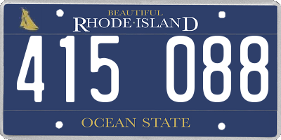 RI license plate 415088