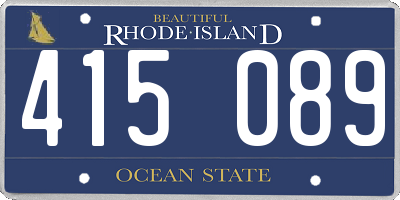 RI license plate 415089