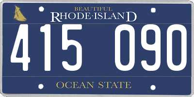 RI license plate 415090