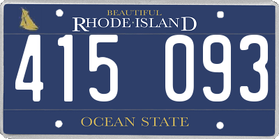 RI license plate 415093