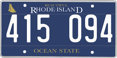 RI license plate 415094