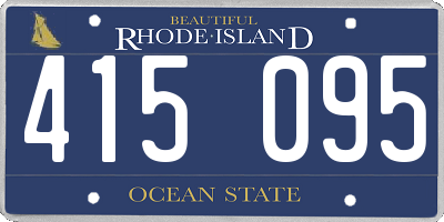 RI license plate 415095