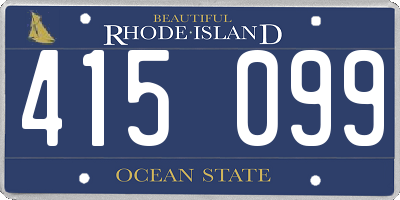RI license plate 415099