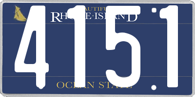 RI license plate 4151