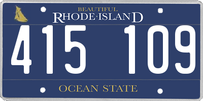 RI license plate 415109
